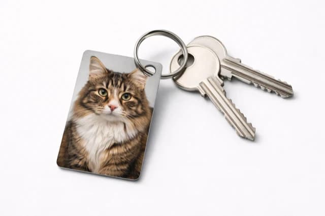 Custom Pet Photo Keytag