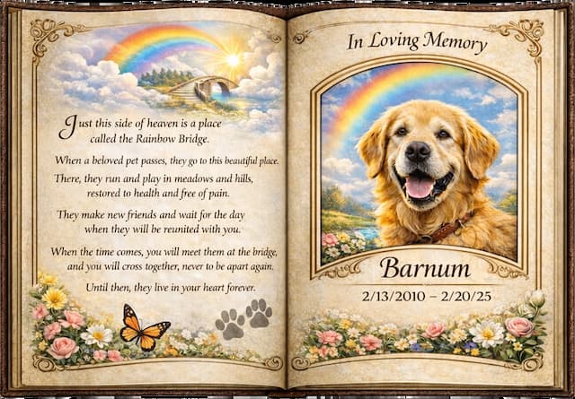 Memorial Photo on Metal